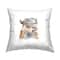 Stupell Industries Fox Wearing Fedora Hat Nature Animal Fashion Throw Pillow, 18" x 18"